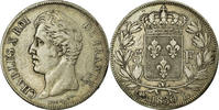 France 5 Francs Coin, Charles X, Bayonne, Silver, KM:728.8 -