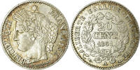 France 20 Centimes Coin, Cérès, Paris, Silver, KM:758.1 -