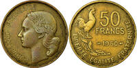 50 Francs 1950 Paris Frankreich Münze, Guiraud, Paris, SS, Aluminum-Bronze SS