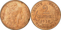 France 2 Centimes Coin, Dupuis, Paris, Bronze, KM:841 -