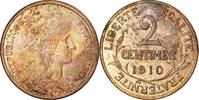 France 2 Centimes Coin, Dupuis, Paris, Bronze, KM:841 -