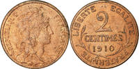 France 2 Centimes Coin, Dupuis, Paris, Bronze, KM:841 -