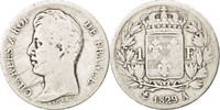 France Franc Coin, Charles X, Paris, Silver, KM:724.1 -