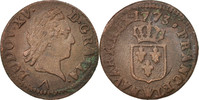 France Liard Coin, Louis XV, Liard à la vieille tête, Lille -