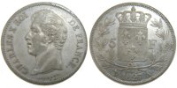 France 5 Francs Coin, Charles X, Paris, Silver, Gadoury:644 -