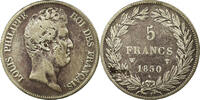 France 5 Francs Coin, Louis-Philippe, Lille, Silver -
