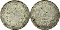 France 20 Centimes Coin, Cérès, Paris, Silver, KM:758.1 -