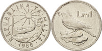 Malta Lira Coin, Nickel, KM:82 -