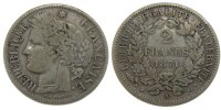 France 2 Francs Coin, Cérès, Paris, Silver, Gadoury:530 -