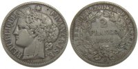 France 2 Francs Coin, Cérès, Paris, Silver, KM:817.1 -