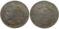 France 2 Francs Coin, Cérès, Paris, Silver, KM:817.1 -