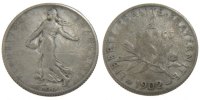 France 2 Francs Coin, Semeuse, Silver, Gadoury:532 -