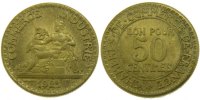 France 50 Centimes Coin, Chambre de commerce -