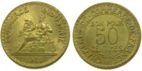 France 50 Centimes Coin, Chambre de commerce -