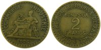 France 2 Francs Coin, Chambre de commerce, Paris -