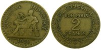 France 2 Francs Coin, Chambre de commerce, Paris -