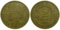 France 2 Francs Coin, Morlon, Aluminum-Bronze, KM:886 -