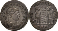 Follis Coin, Constantius II, Trier, Bronze, RIC:528 -