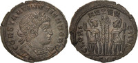 Follis Coin, Constantine II, Lyons, Bronze, RIC:263 -