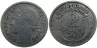France 2 Francs Coin, Morlon, Beaumont le Roger, Aluminum -