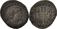 Follis Coin, Constantius II, Trier, Bronze, RIC:528 -