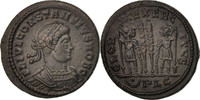 Follis Coin, Constantius II, Lyons, Bronze, RIC:255 -