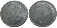 France 5 Francs Coin, Lavrillier, Paris, Aluminum, KM:888b.1 -