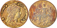 France 10 Centimes Coin, Dupuis, Paris, Bronze, KM:843 -