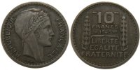 France 10 Francs Coin, Turin, Copper-nickel, KM:908.1 -