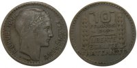 France 10 Francs Coin, Turin, Copper-nickel, Gadoury:810a -