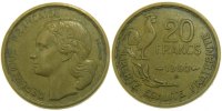 France 20 Francs Coin, Guiraud, Beaumont le Roger -