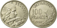100 Francs 1958 Frankreich Münze, Cochet, SS+, Copper-nickel, KM:919.1 SS+
