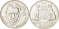 France 100 Francs Coin, André Malraux, Silver, KM:1188 -