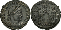 Follis Coin, Constantine II, Arles, Bronze, RIC:365 -