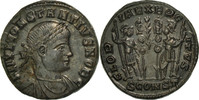 Follis Coin, Constantius II, Arles, Bronze, RIC:367 -