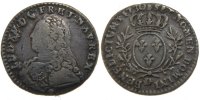 France 12 Sols, 1/10 ECU Coin, Louis XV, 1/10 Écu aux branches d'olivier -