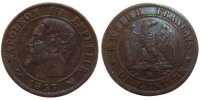 France Centime Coin, Napoleon III, Napoléon III, Lille -
