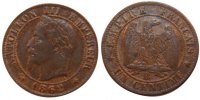 France Centime Coin, Napoleon III, Napoléon III, Strasbourg -