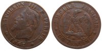 France Centime Coin, Napoleon III, Napoléon III, Strasbourg -