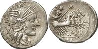 Denarius Coin, Papiria, Rome, Silver, Crawford:276/1 -