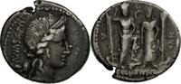 Denarius Coin, Egnatia, Rome, Silver, Crawford:391/3 -