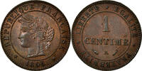 France Centime 1896 A Coin, C&eacute;r&egrave;s, Paris, Bronze, Gadoury:88 VZ+ 23.03 US$  +  28.86 US$ shipping