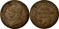 France 5 Centimes Dupré, Paris (A/R), Bronze, Gadoury:126 -
