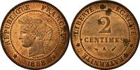 France 2 Centimes Coin, Cérès, Paris, Bronze, KM:827.1 -