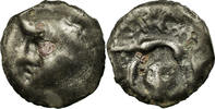 Potin Coin, Leuci, Potin à la tête de face, Delestrée:151 -