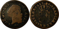 France Sol à l'Ecu Coin, Louis XVI, Orléans, Copper -