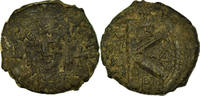 Half Follis Coin, Justinian I, Antioch, Copper, Sear:232 -