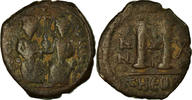 Follis Coin, Justin II, Antioch, Copper, Sear:379 -