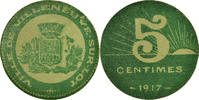 France 5 Centimes Coin, Ville de Villeneuve-sur-Lot, Villeneuve-sur-Lot -