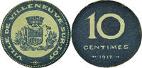 France 10 Centimes Coin, Ville de Villeneuve-sur-Lot, Villeneuve-sur-Lot -